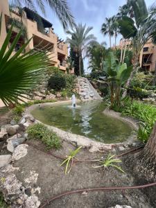A garden outside Luxury Apartment Marbella