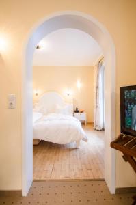 Postel nebo postele na pokoji v ubytování Hotel Waldsee
