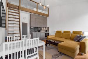 Kuchyň nebo kuchyňský kout v ubytování Meadows Apartments Klínovec