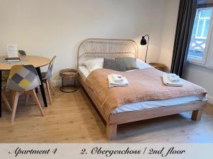 Krevet ili kreveti u jedinici u okviru objekta Marburg Living