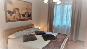 Posteľ alebo postele v izbe v ubytovaní Le Rondini di Casa Bernardi, sole e natura sulle Dolomiti Wi-Fi PetFriendly