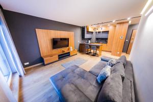 Televízia a/alebo spoločenská miestnosť v ubytovaní Euro Riverside Luxury Apartment 2