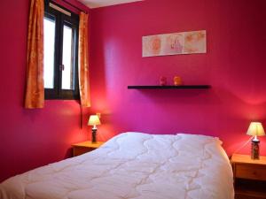 Кровать или кровати в номере Appartement Argelès-sur-Mer, 3 pièces, 4 personnes - FR-1-225-349