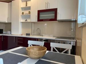 Kuchyň nebo kuchyňský kout v ubytování Apartment Sunlight + 25 fotografií