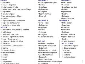 uma imagem de uma página de um documento com os nomes de diferentes línguas em Chalet Les Orres, 5 pièces, 10 personnes - FR-1-322-118 em Les Orres