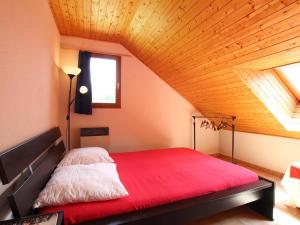 Ένα ή περισσότερα κρεβάτια σε δωμάτιο στο Appartement 3 pièces, 7 couchages, proche pistes avec parking - La Salle-les-Alpes - FR-1-330F-22