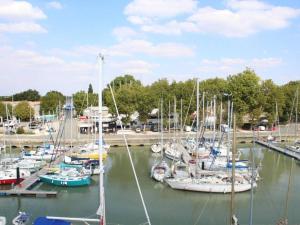 Un montón de barcos están atracados en un puerto deportivo. en Appartement Rochefort, 3 pièces, 4 personnes - FR-1-246B-462, en Rochefort