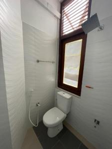 A bathroom at White Fortress
