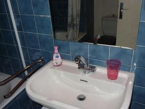 Koupelna v ubytování Studio avec accès piscine collective à louer à St Jean d'Aulps - FR-1-573-37 + 5 fotografií