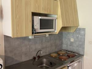 Kuchyň nebo kuchyňský kout v ubytování Duplex cosy avec balcon sud et garage à Saint-Jean-d'Aulps - FR-1-573-58 + 15 fotografií