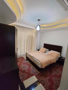 Una habitación de hotel con una cama en una habitación en Rivera Sharm Habiba Apartments, en Sharm El Sheikh
