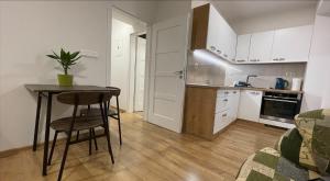 Kuchyňa alebo kuchynka v ubytovaní Príjemný 1-izbový byt v novostavbe s parkovaním