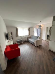Posezení v ubytování Erkel Rooftop Suites
