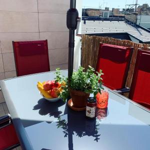 Balkón nebo terasa v ubytování Erkel Rooftop Suites