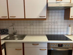 Kuhinja oz. manjša kuhinja v nastanitvi Gemütliches Wohnen in Frauenkirchen im Burgenland