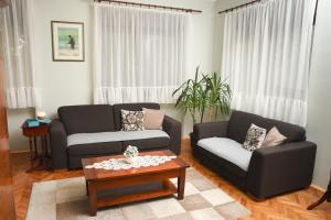 Ruang duduk di Apartman Woolf