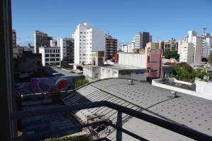 a view of a city from a rooftop at Petit depto en mar del plata in Mar del Plata