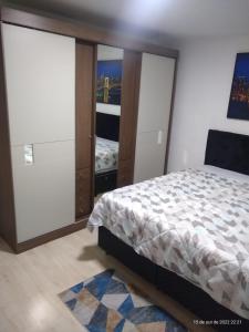 Cama o camas de una habitación en 304 Capital da Amizade