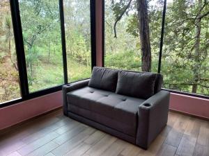 Posezení v ubytování Cabaña Nala de lujo para parejas