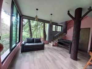 Posezení v ubytování Cabaña Nala de lujo para parejas