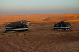 Muntaribにあるwahiba Bedouiens privae Campの砂漠の中の三つのテント +37枚の写真