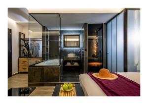 Postel nebo postele na pokoji v ubytování Platinum Suites