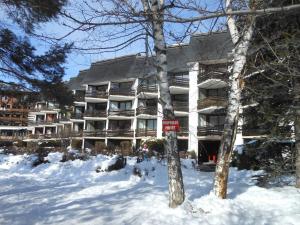 サン・シャフレにあるAppartement Saint-Chaffrey , 2 pièces, 6 personnes - FR-1-330E-36の大きなアパートメントで、目の前に雪が降っています。