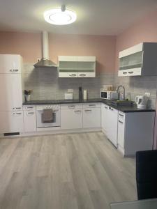 Kjøkken eller kjøkkenkrok på Privatzimmer Hammrich