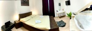TV in/ali zabaviščno središče v nastanitvi Hotel Stará Pošta