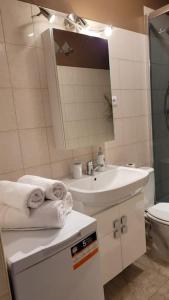 Phòng tắm tại Cozy modern Apartment SUNRISE studio 35m2 balcony 3 persons