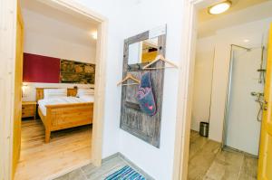 Łóżko lub łóżka w pokoju w obiekcie David Appartments