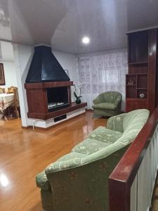 تلفاز و/أو أجهزة ترفيهية في 201 Hermoso apartamento con ubicación cercana al aeropuerto