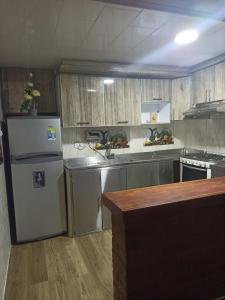 Una cocina o kitchenette en 201 Hermoso apartamento con ubicación cercana al aeropuerto