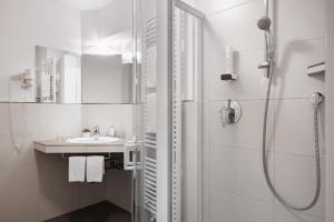 Vannituba majutusasutuses Hotel Pradat