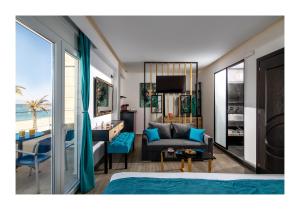 Posezení v ubytování Platinum Suites
