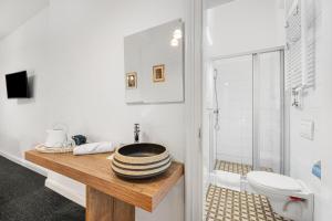 Koupelna v ubytování Downtown Bratislava B&B
