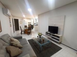 Et tv og/eller underholdning på Apartamento à Beira Mar Porto das Dunas - Paraiso das Dunas