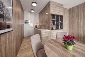 Η κουζίνα ή μικρή κουζίνα στο Trio Tatry Superior +12 φωτογραφίες