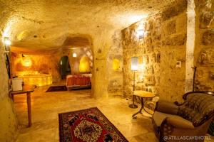 A seating area at Atilla's Cave Hotel