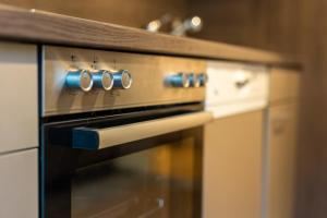a close up of an oven in a kitchen at Cosy apartment in great Location in Vienna