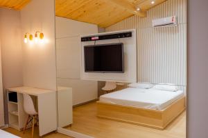 Postel nebo postele na pokoji v ubytování Motel Itapuã I Fx Nova Camobi + 23 fotografií