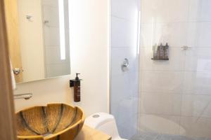 حمام في Mythical Hotel Boutique
