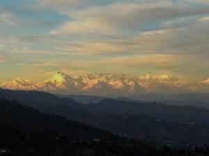 山景或在豪华帐篷看到的山景