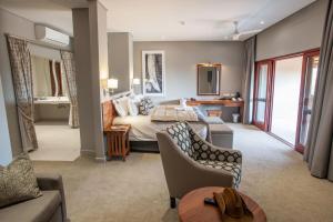 Posezení v ubytování Chobe Safari Lodges