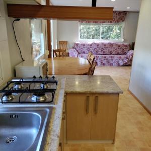 A kitchen or kitchenette at Camping Susen