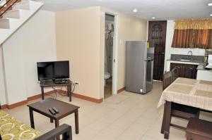 Kuchyň nebo kuchyňský kout v ubytování Pal-Watson Apartments