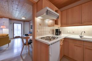 Kuchyň nebo kuchyňský kout v ubytování Landhaus Grobert