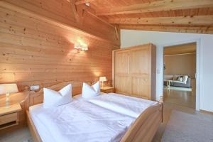 Postel nebo postele na pokoji v ubytování Landhaus Grobert