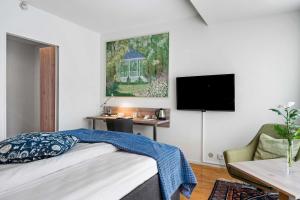 TV a/nebo společenská místnost v ubytování Best Western Hotel Varnamo