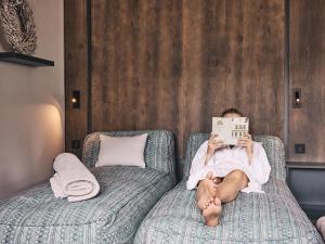 Postel nebo postele na pokoji v ubytování Hotel Auszeit + 37 fotografií